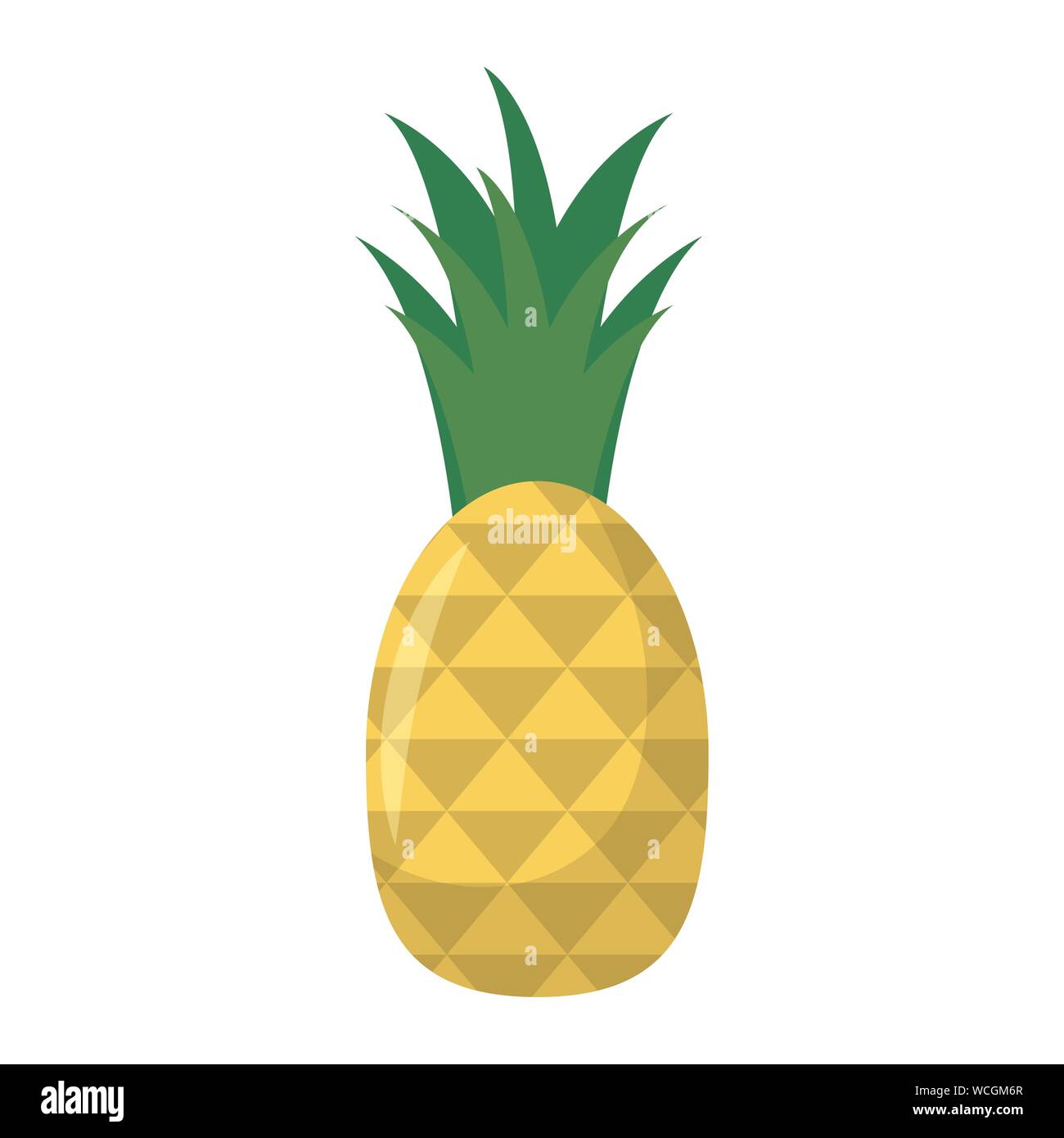 Isolated pineapple fruit vector design Stock Vector Image & Art - Alamy