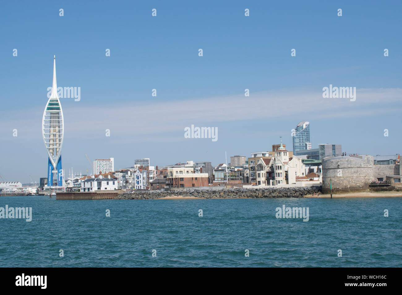 Portsmouth Harbour entrance viewed from seaward side Stock Photo - Alamy