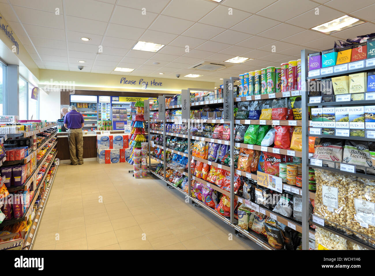 Convenience store interior Stock Photo