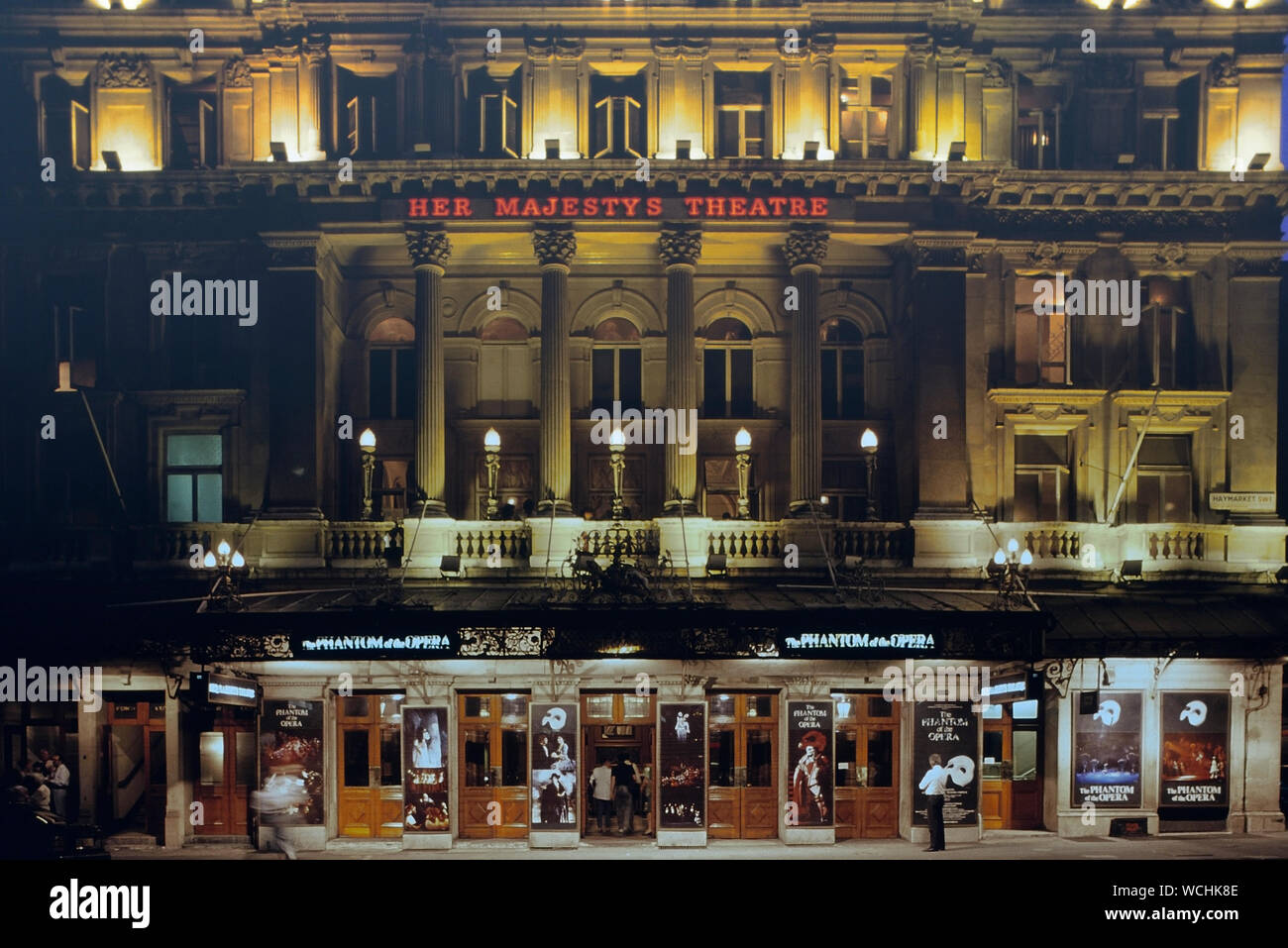 The Phantom of the Opera at Her Majestys theatre, London, England, UK. Circa 1980's Stock Photo
