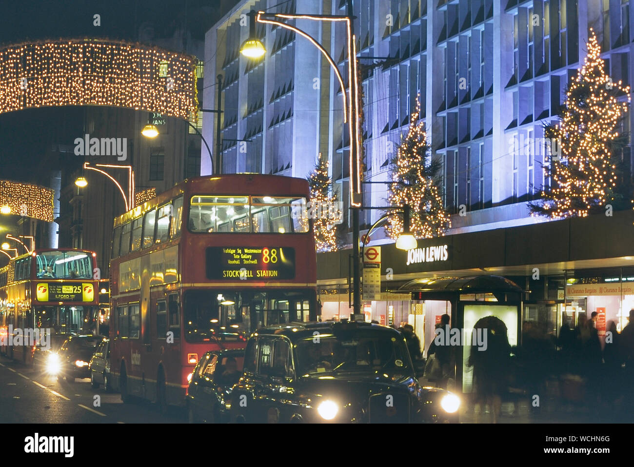John Lewis Christmas Lights Stock Photos & John Lewis Christmas Lights