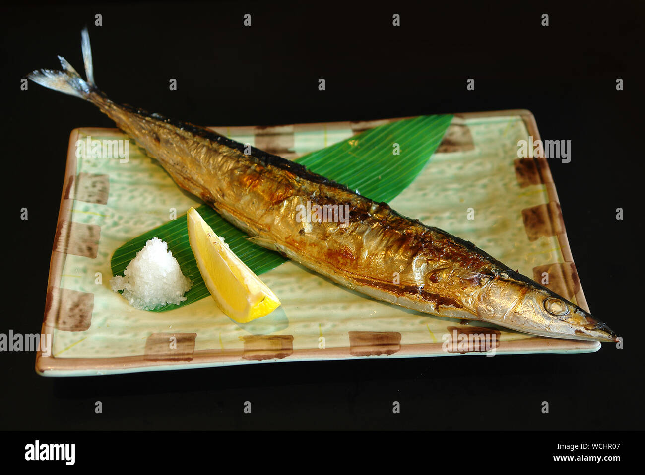 Pacific Saury Stock Photo Alamy