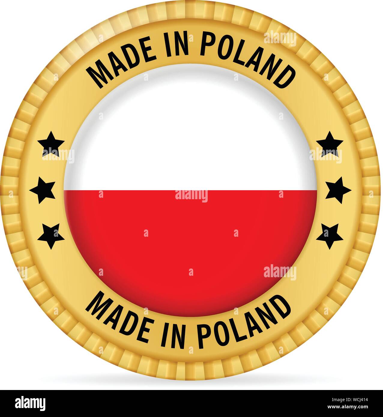 Icon made in Poland on a white background Stock Vector Image & Art - Alamy