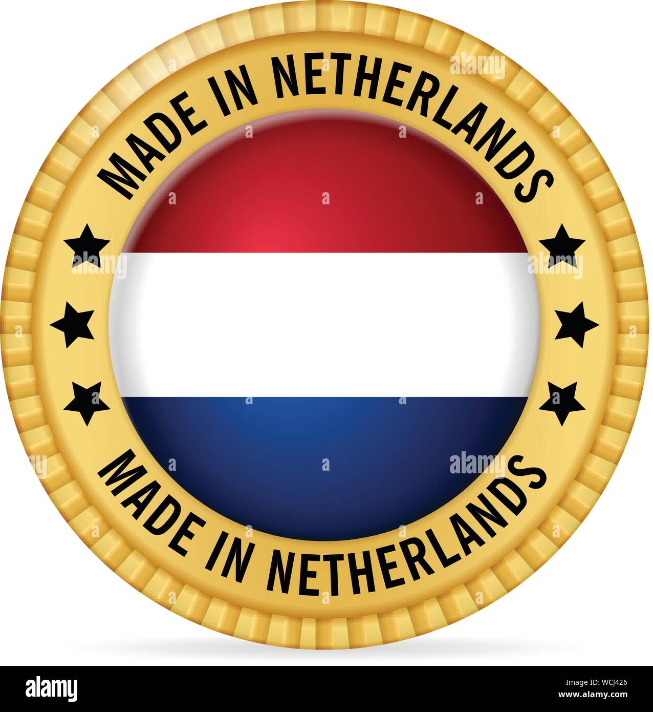 Icon made in Netherlands on a white background Stock Vector Image & Art ...