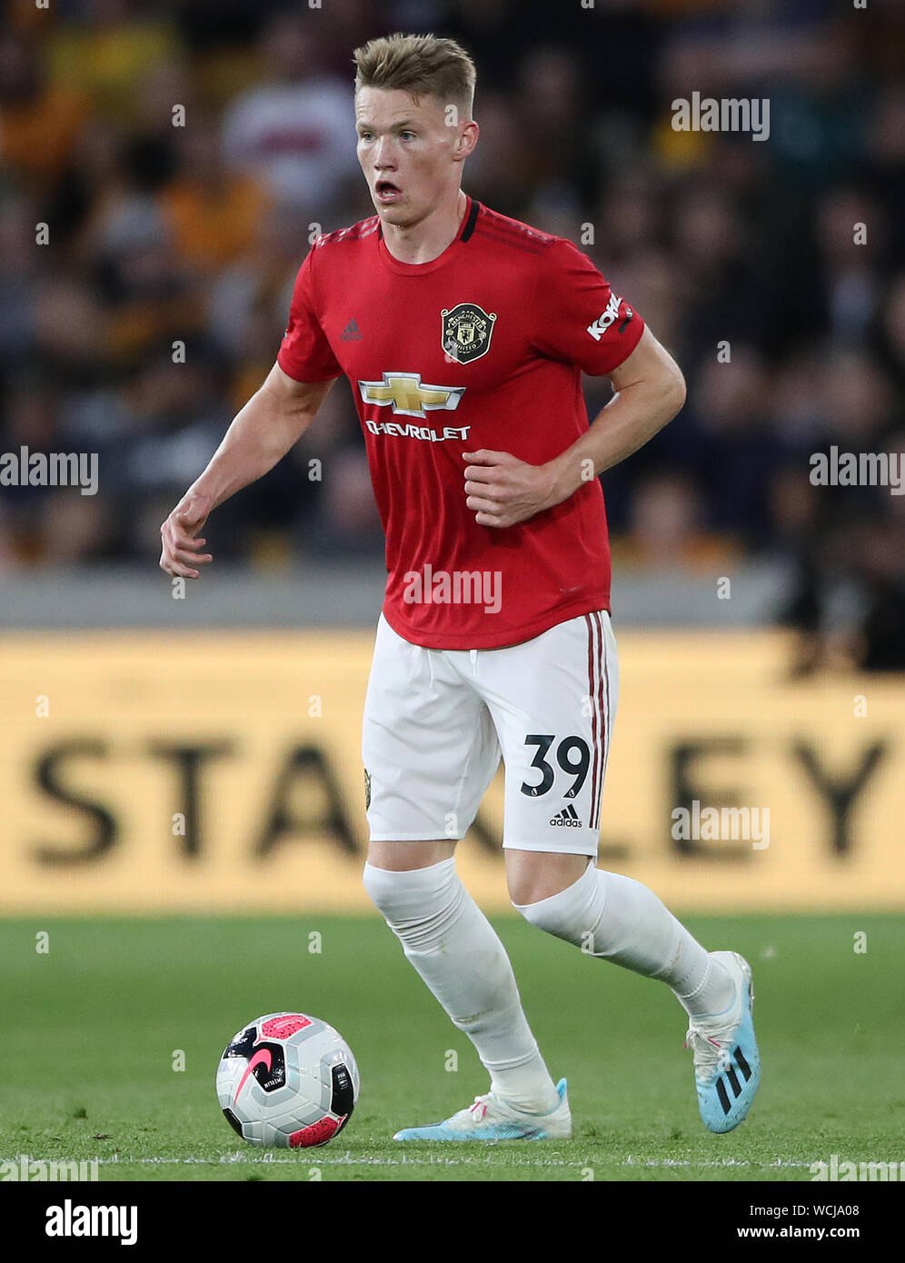 Manchester United's Scott McTominay during the Premier League match at  Molineux, Wolverhampton Stock Photo - Alamy