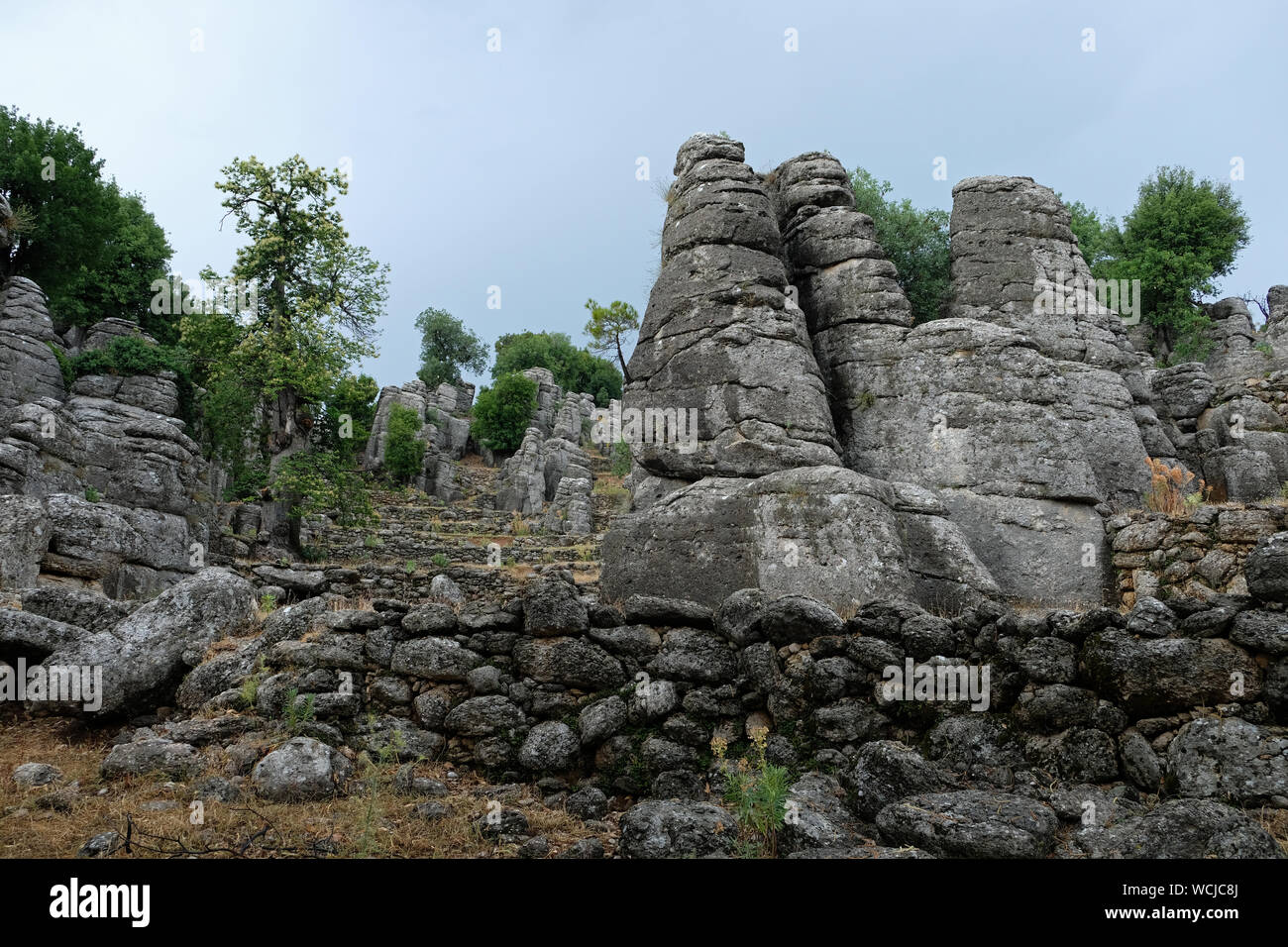 Man rocks in antalya:rock formations are conglomerated as a result of ...