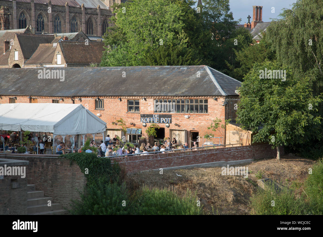 De Koffie Pot Cafe; Hereford; England; UK Stock Photo