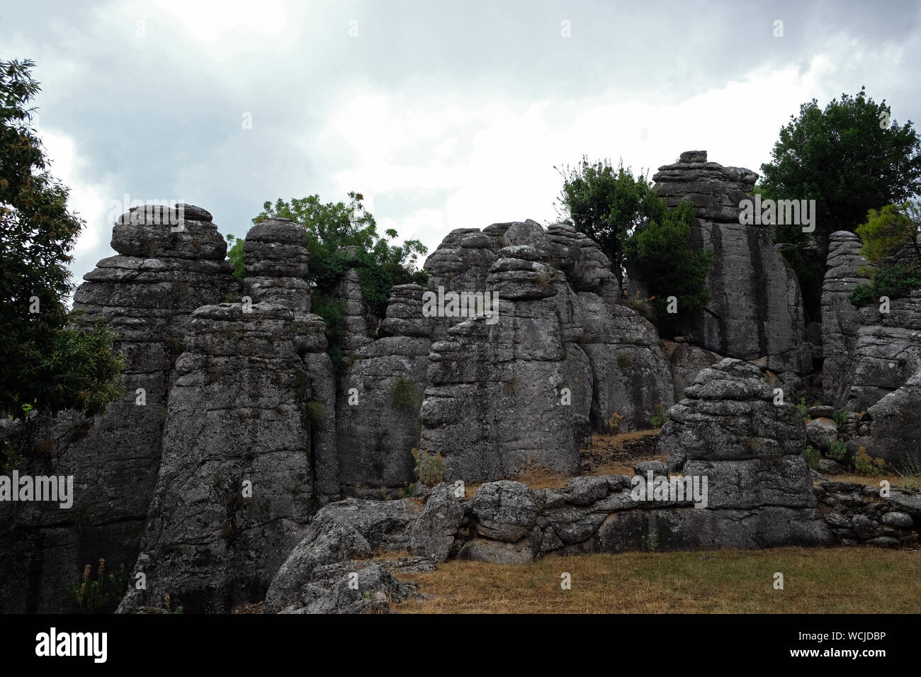 Man rocks in antalya:rock formations are conglomerated as a result of ...