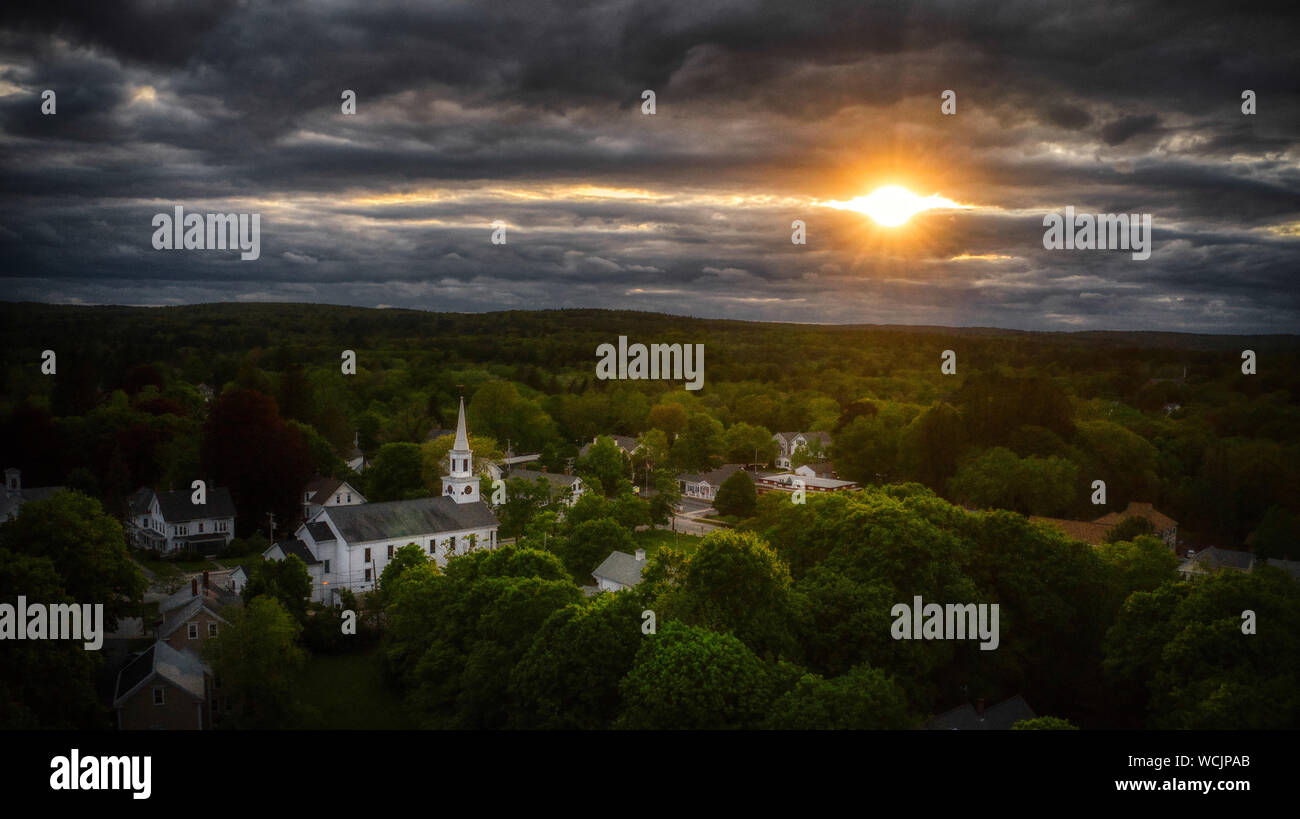 Douglas MA Sunset Stock Photo Alamy