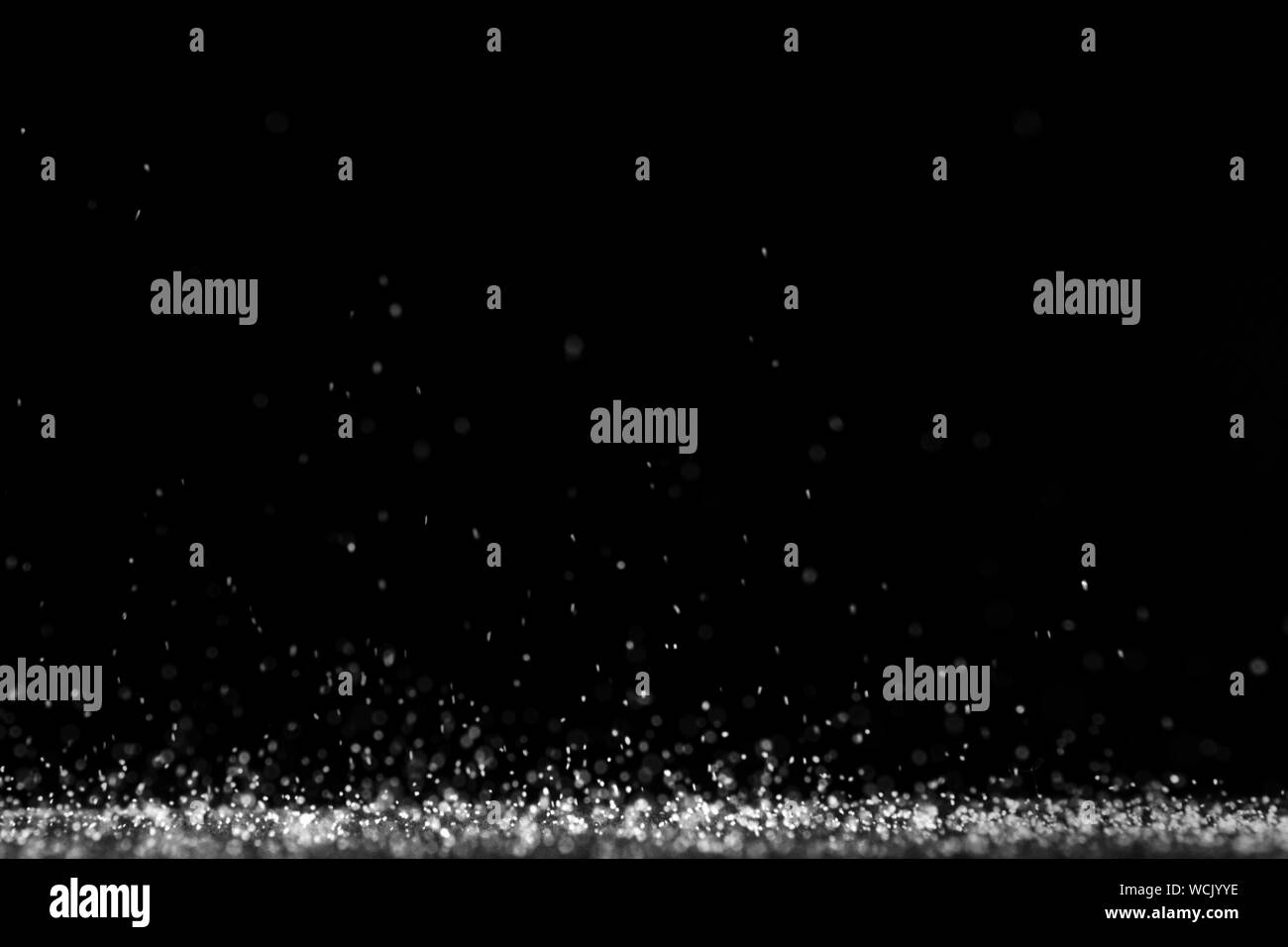 Splashed Sea Water At Night Stock Photo Alamy