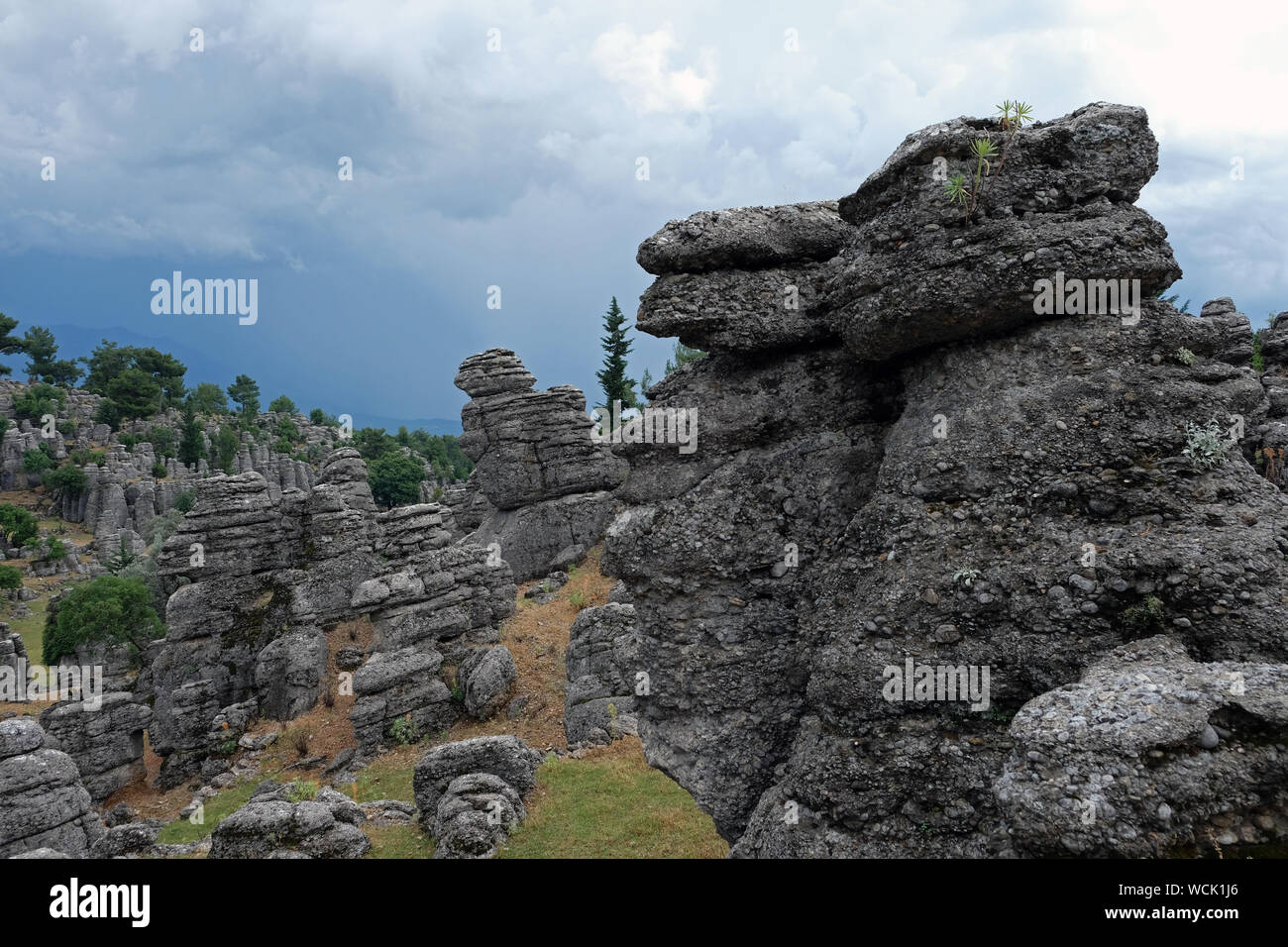 Man rocks in antalya:rock formations are conglomerated as a result of ...