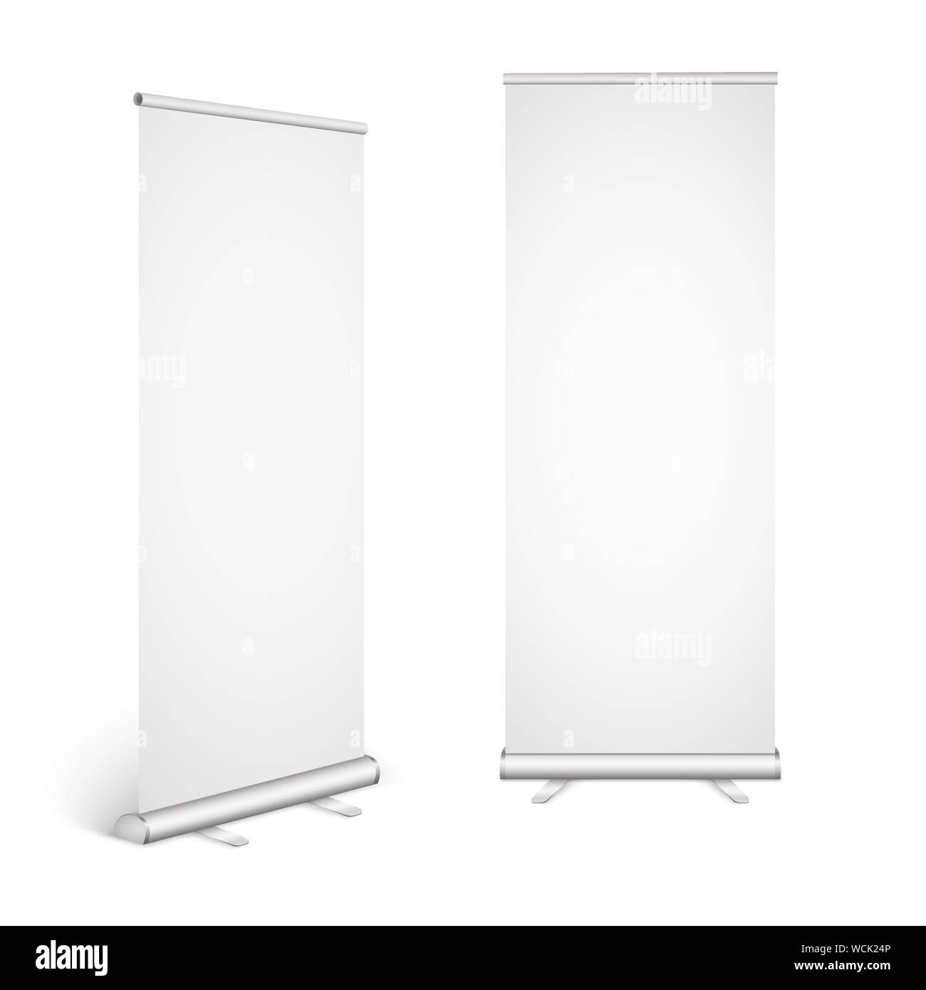 Roll Up Banner Isolated On White Background Eps10 Vector Stock Vector