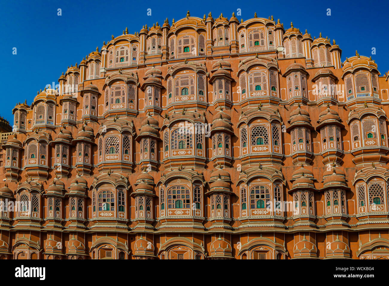 The Beautiful Facade Of Hawa Mahal Or Palace Of The Winds Jaipur