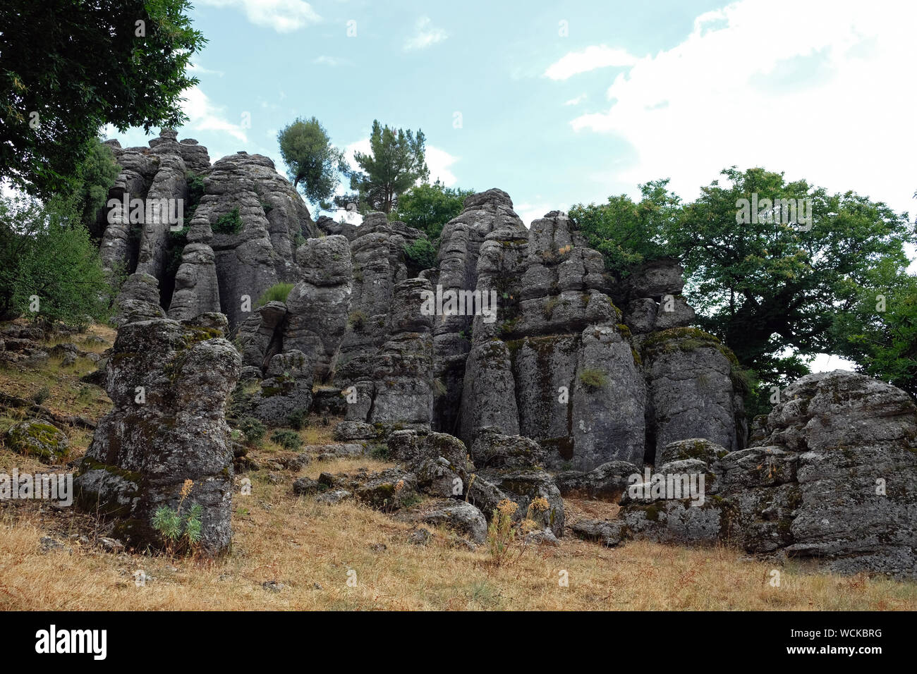 Man rocks in antalya:rock formations are conglomerated as a result of ...