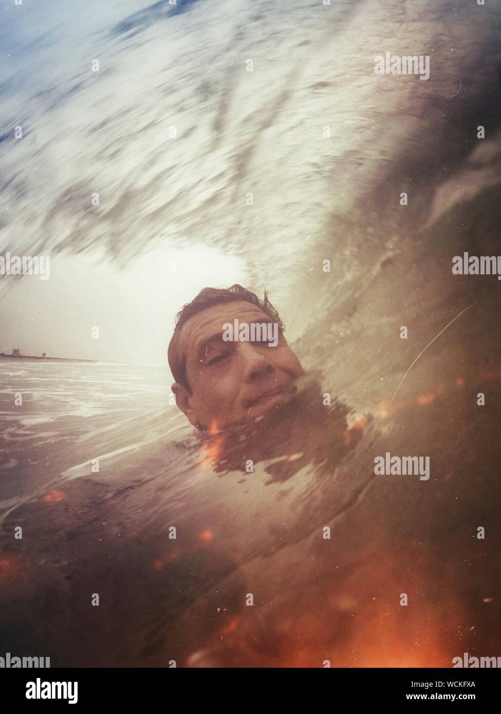 Splashing water in face hi-res stock photography and images - Alamy