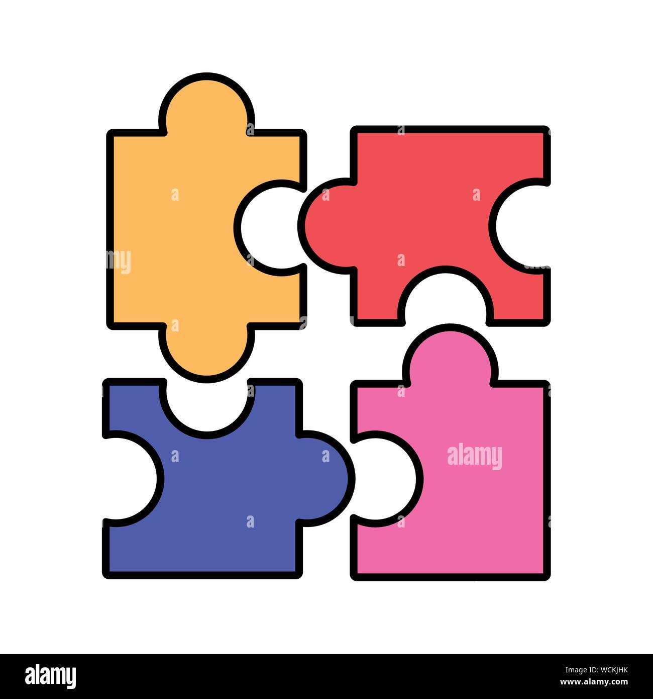 Puzzle game design Stock Vector