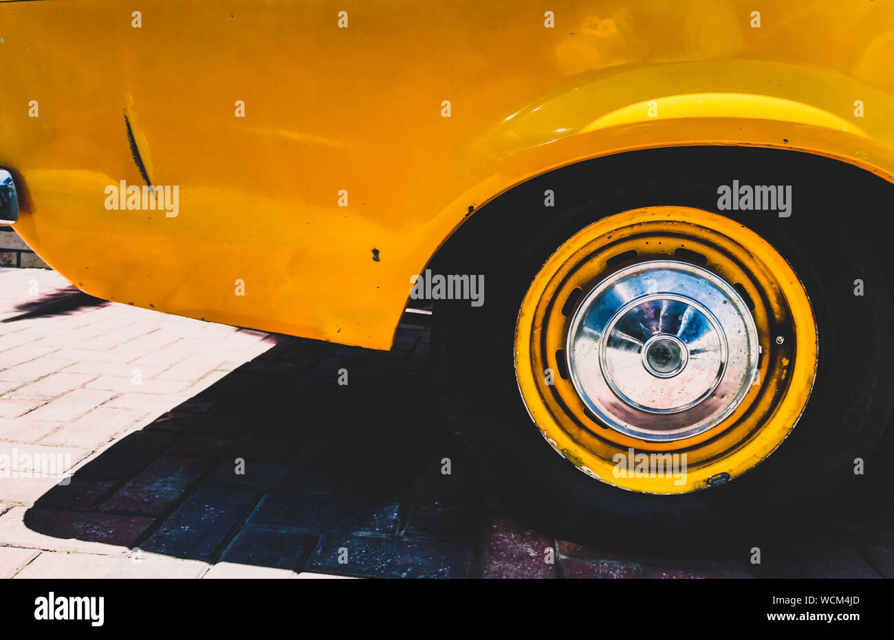 Yellow tire hires stock photography and images Alamy