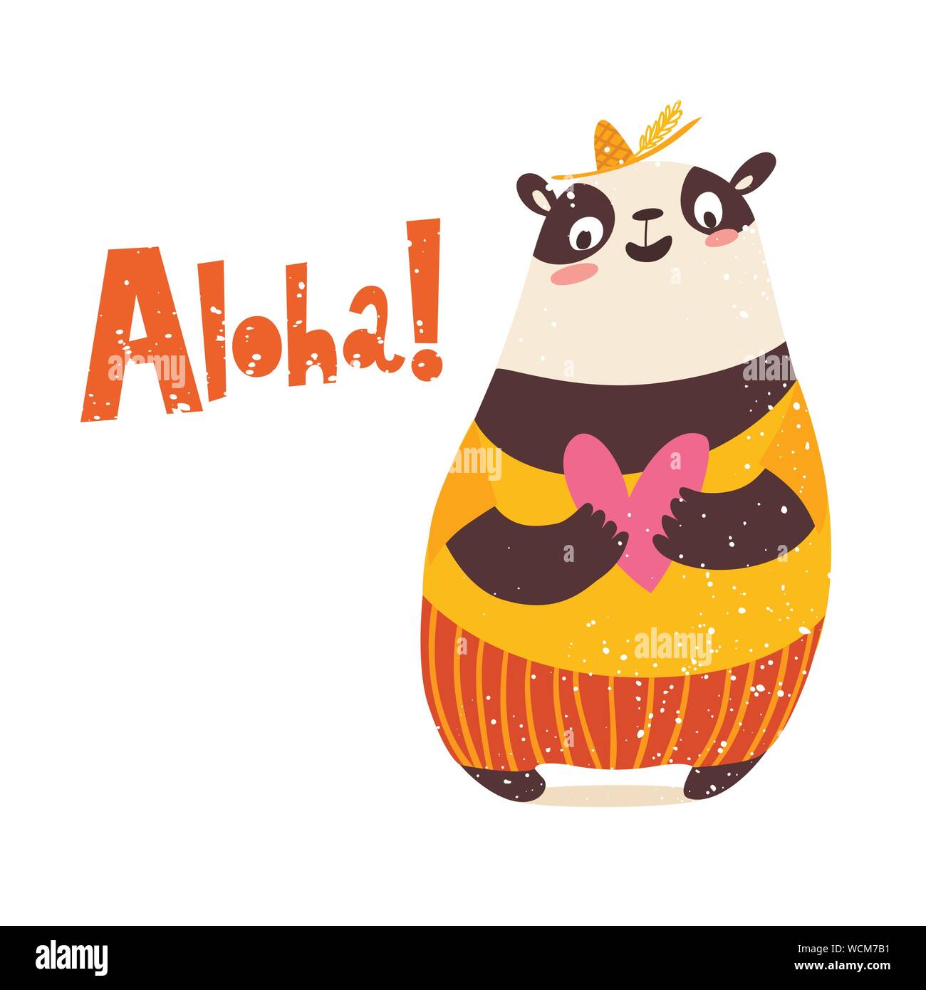 Happy Birthday Card Cute Panda Hi res Stock Photography And Images Alamy