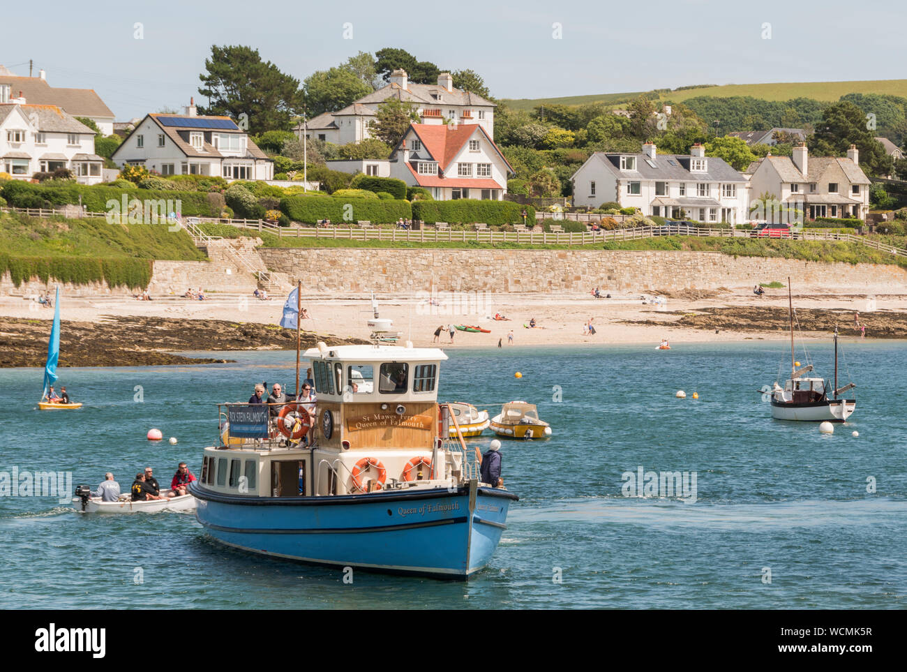 Pretty small town of St Mawes, Cornwall. Stock Photo