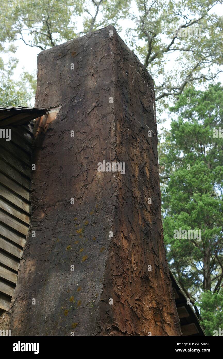 cabin chimney Stock Photo