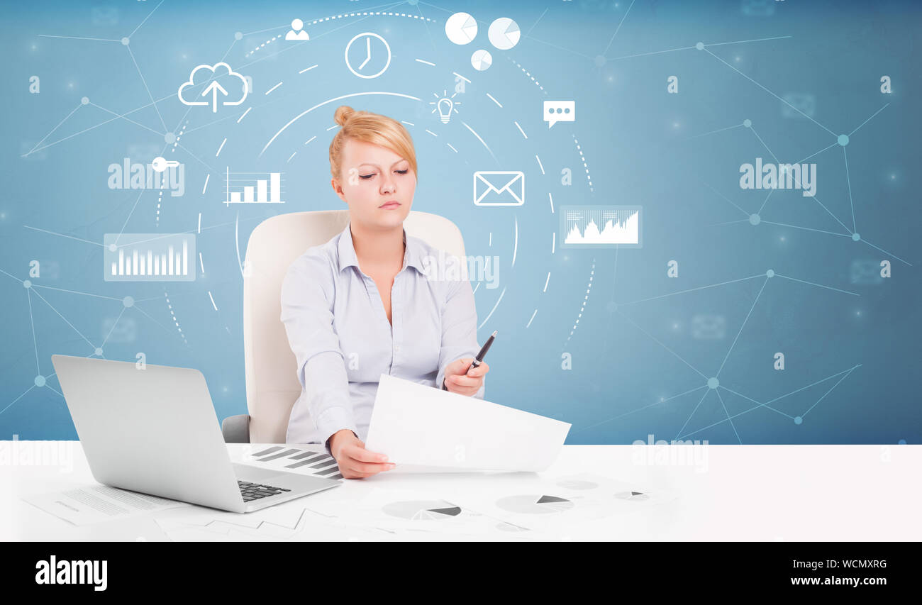 Operating System Person Young business person with operational system concept Stock Photo - Alamy