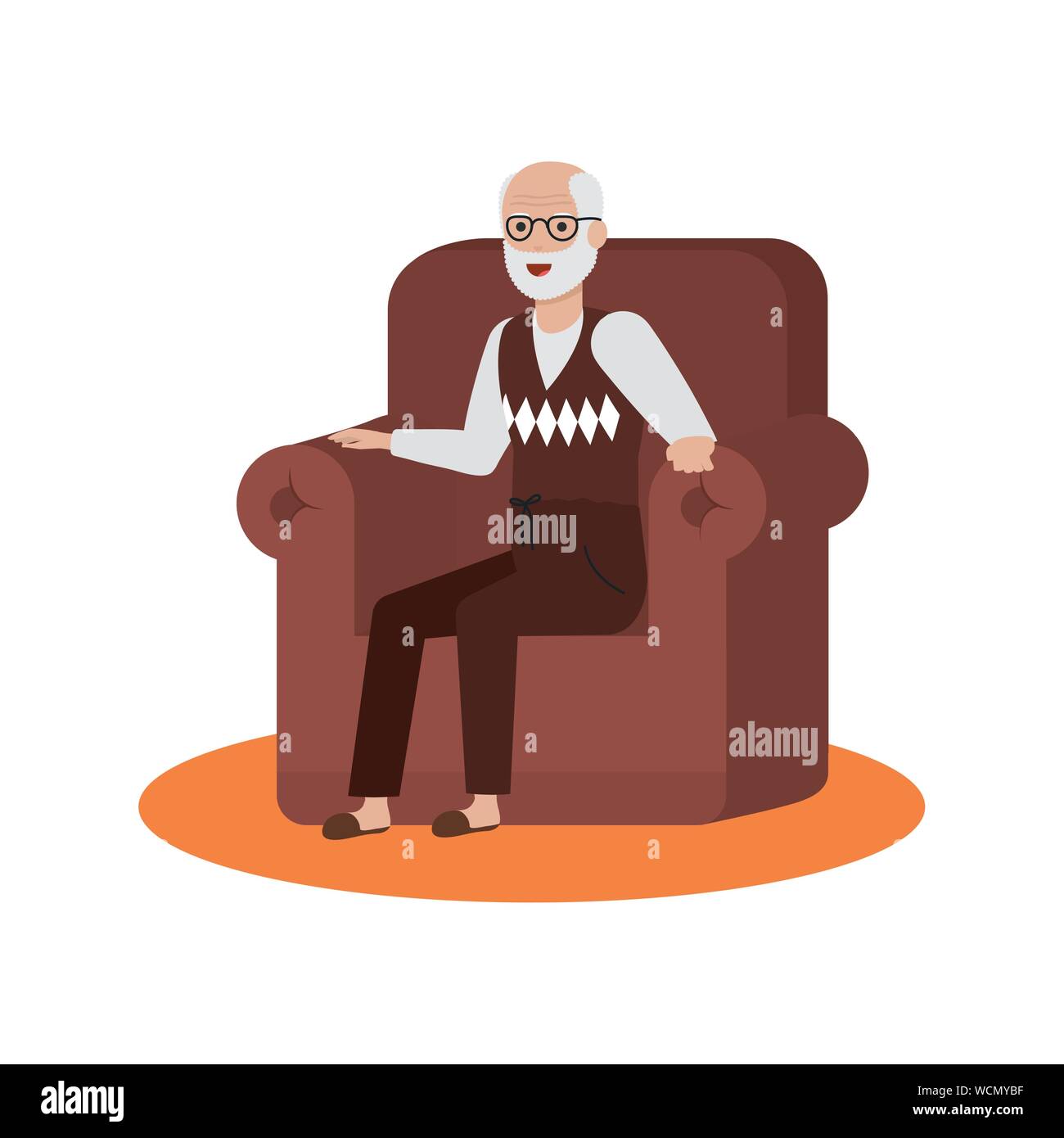 Grandfather cartoon vector design Stock Vector Image & Art - Alamy