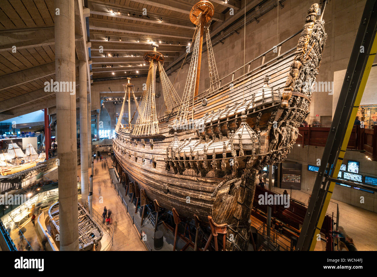 The Vasa Swedish Warship in the Vasamuseet (Vasa Museum) in Stockholm, Sweden Stock Photo