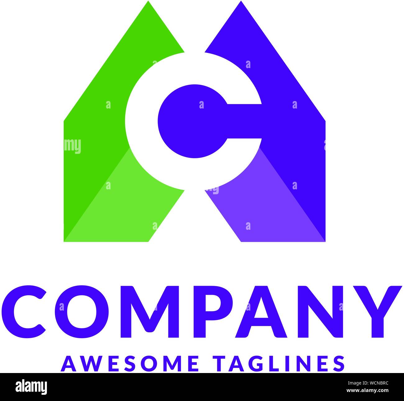 creative initial letter c colorful logo design concept Stock Vector ...