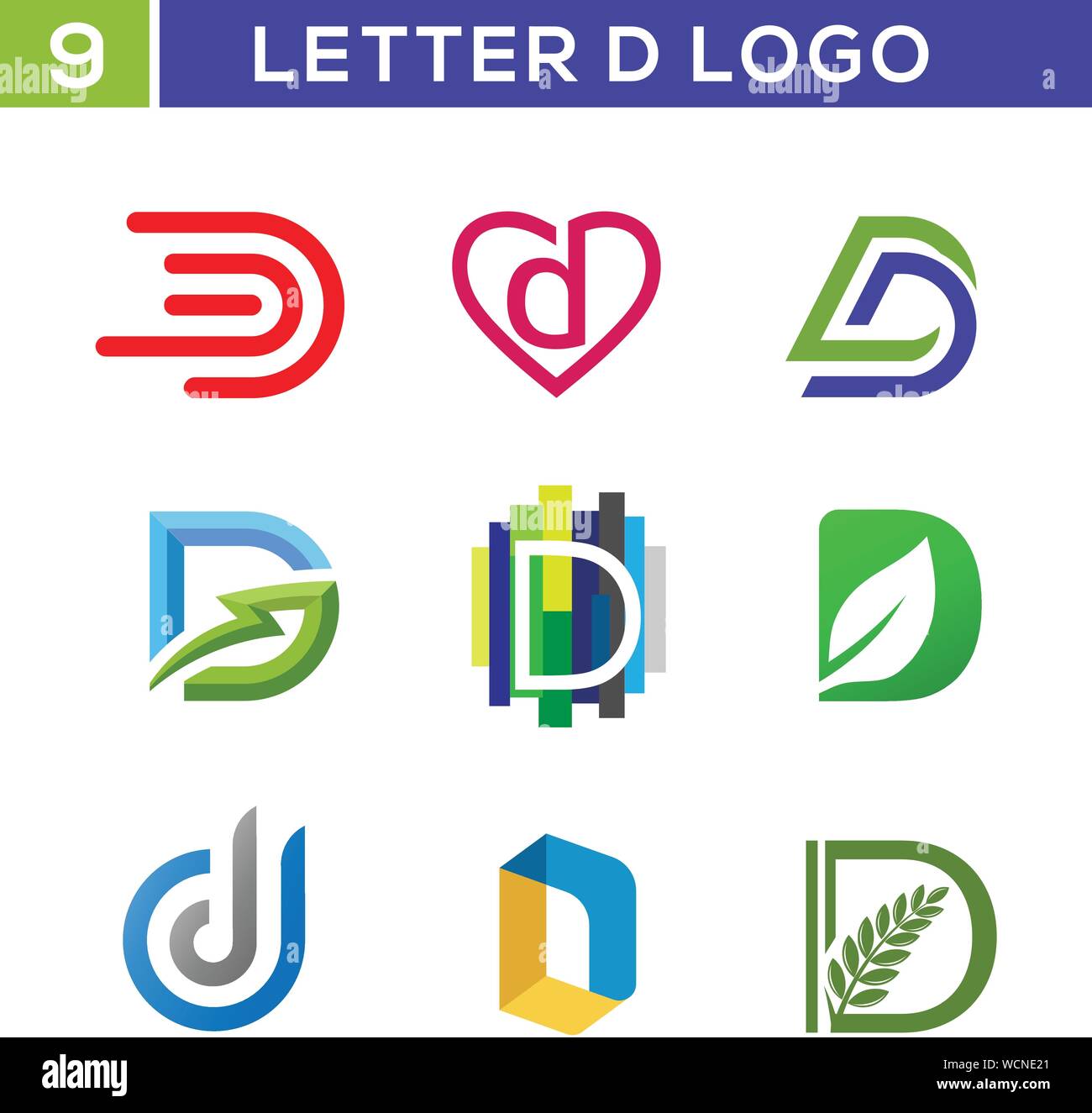 creative letter D logo, Abstract business logo design template, modern
