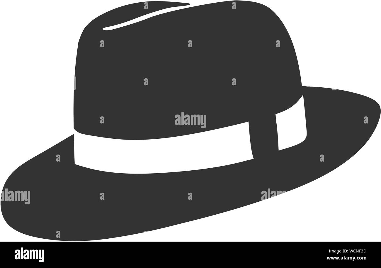 creative simple cowboy hat vector trendy design style Stock Vector