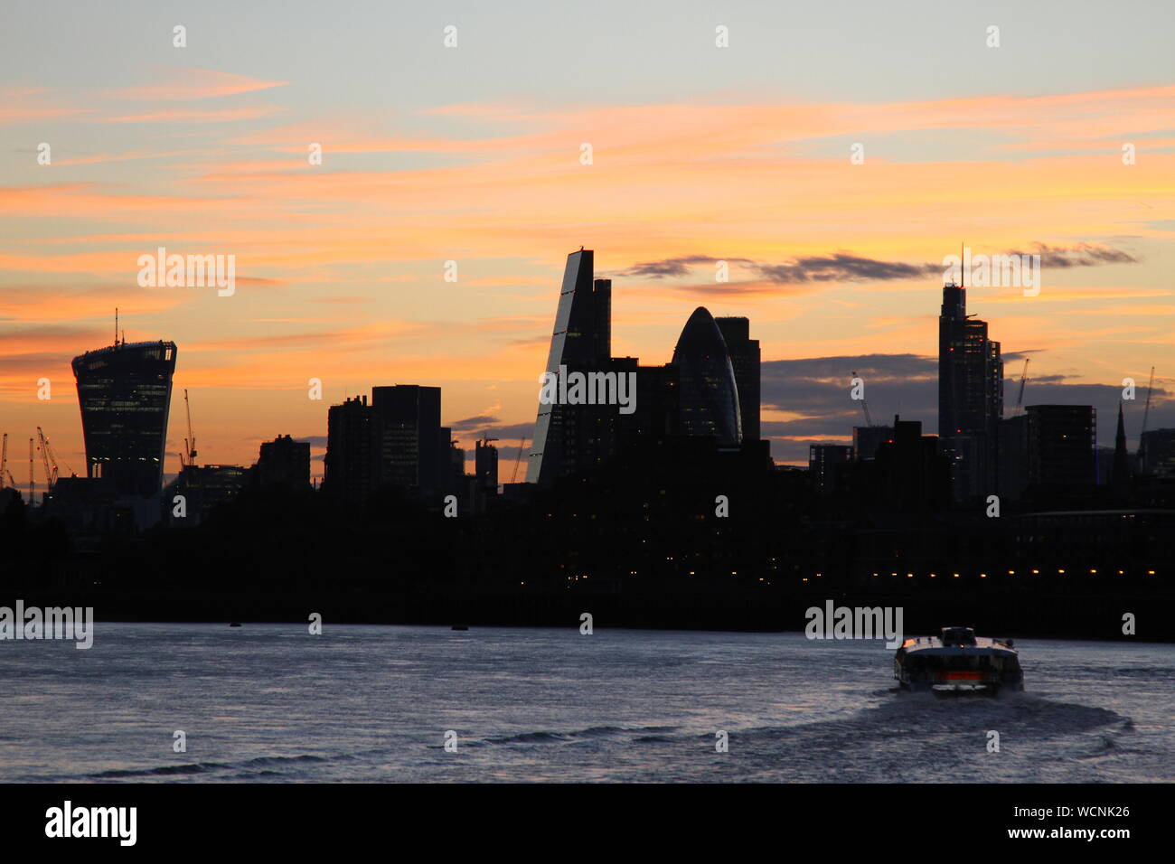 London Skyline At Night View From The Isle Of Dogs Canary Wharf Of The City Of London Whilst The Number Fenchurch Street Walky Talky Building Was Under Construction London London Skyline At Night View From The Isle Of Dogs Canary Wharf Of The City Of London Whilst The Number Fenchurch Street Walky Talky Building Was Under Construction London