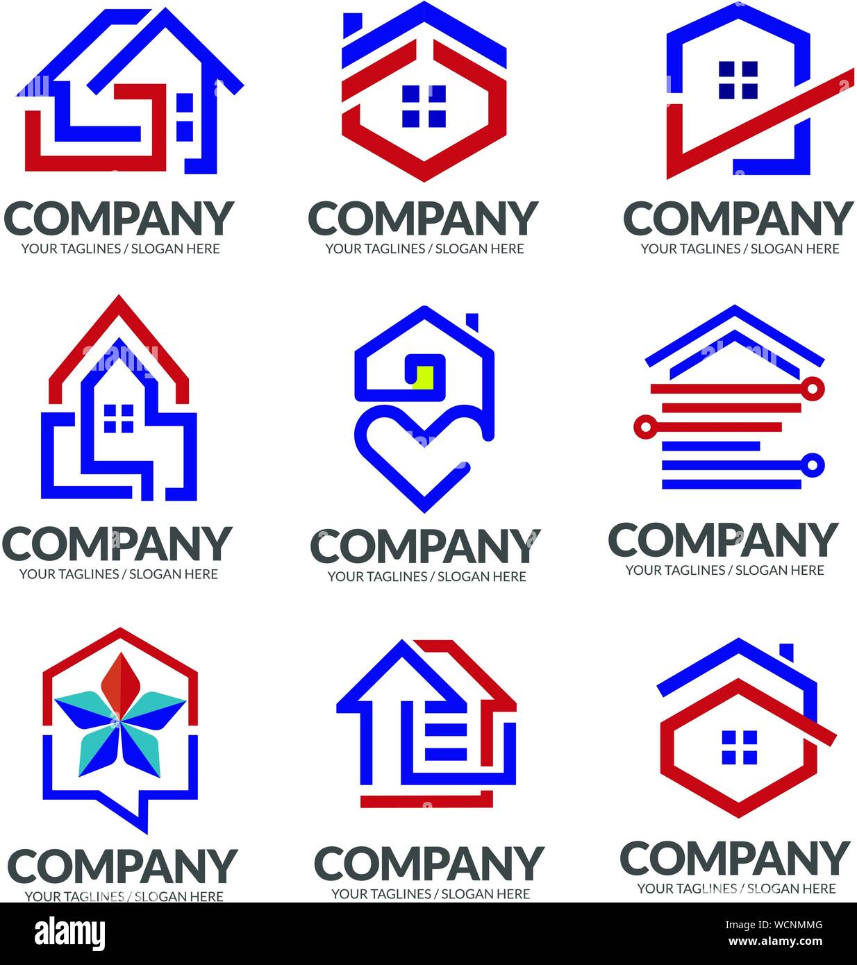 Creative Real Estate Logo Property And Construction Logo Design Vector Stock Vector Image Art Alamy