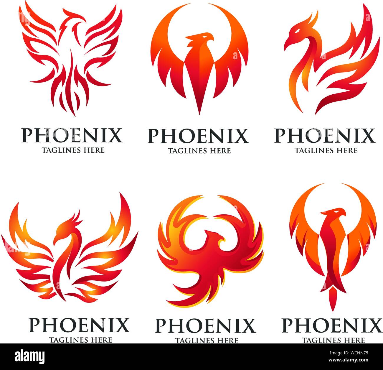 luxury phoenix logo concept, best phoenix bird logo design ...