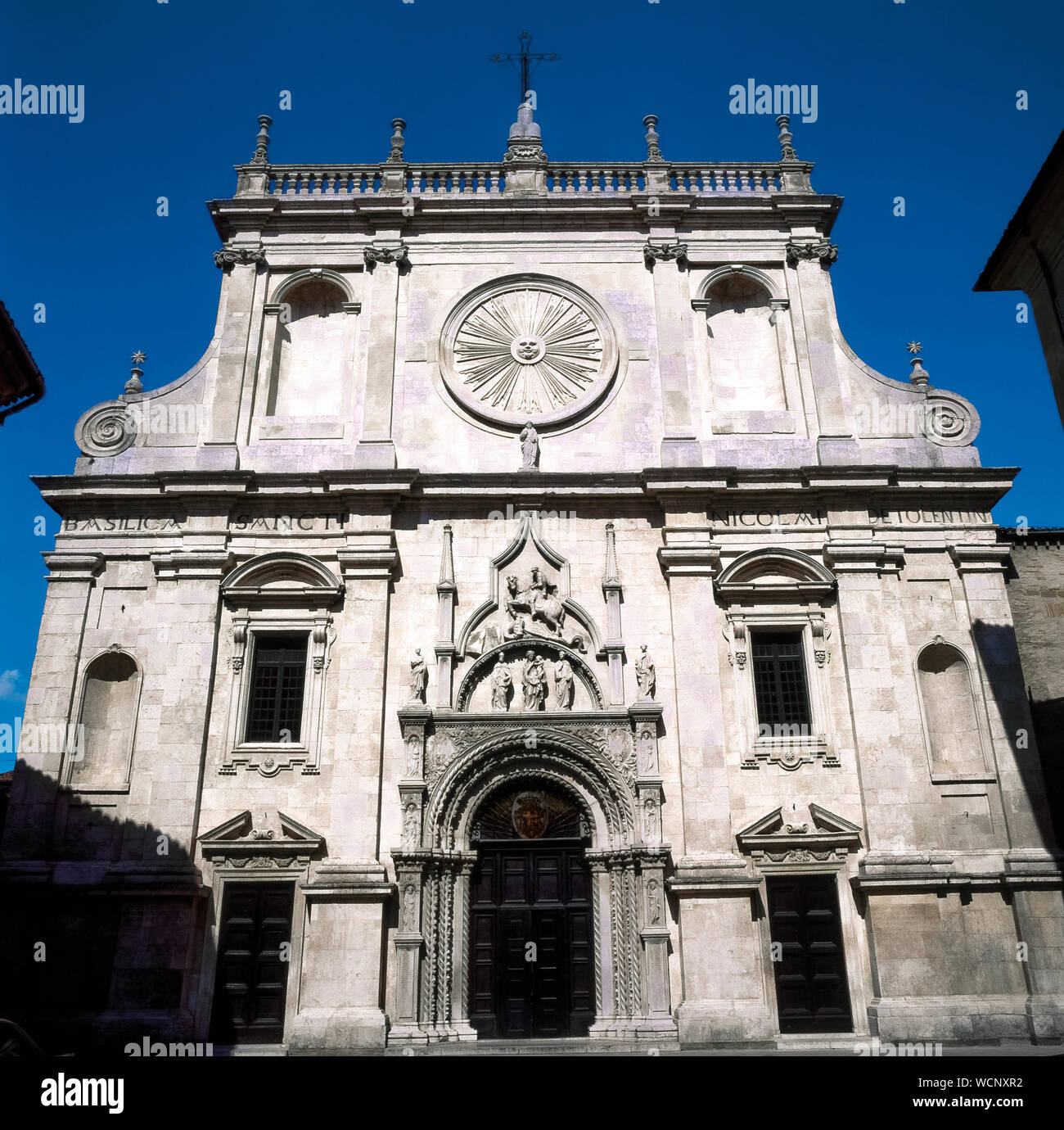 Italy Marche Tolentino Basilica di san Nicola da Tolentino Stock Photo