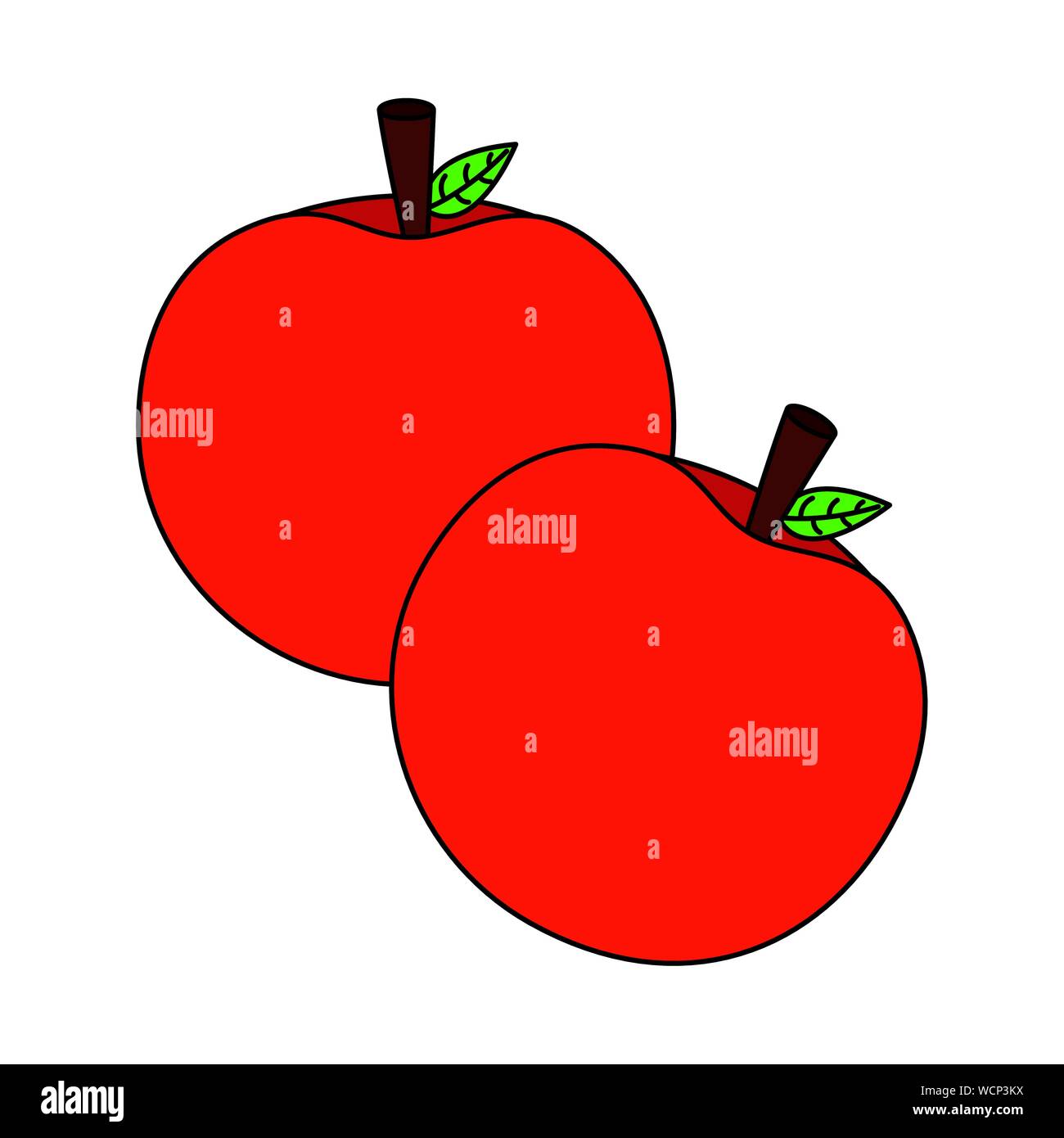 Isolated apple fruit vector design Stock Vector Image & Art - Alamy