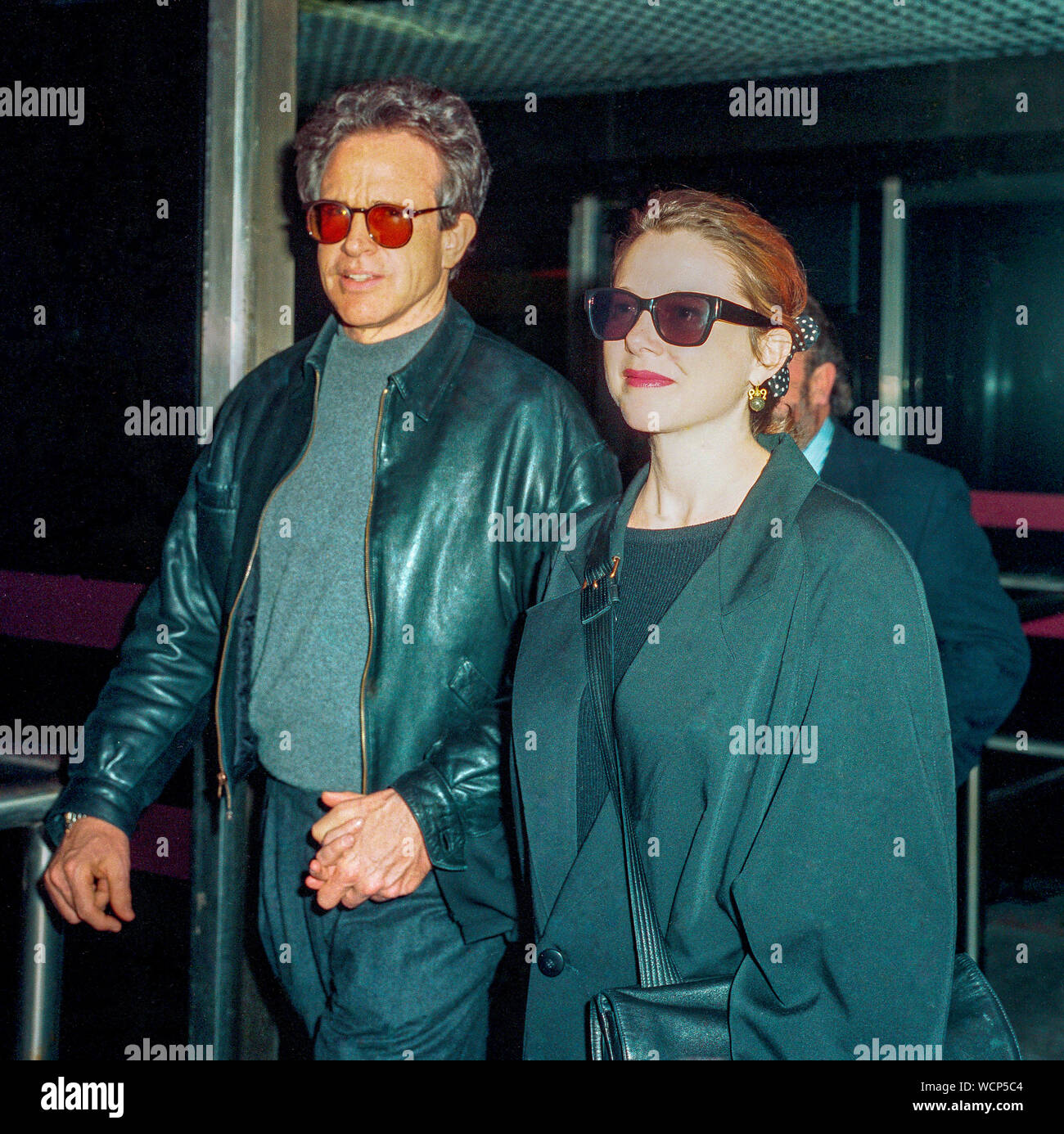 American actor Warren Beatty and wife Annette Bening arriving at London