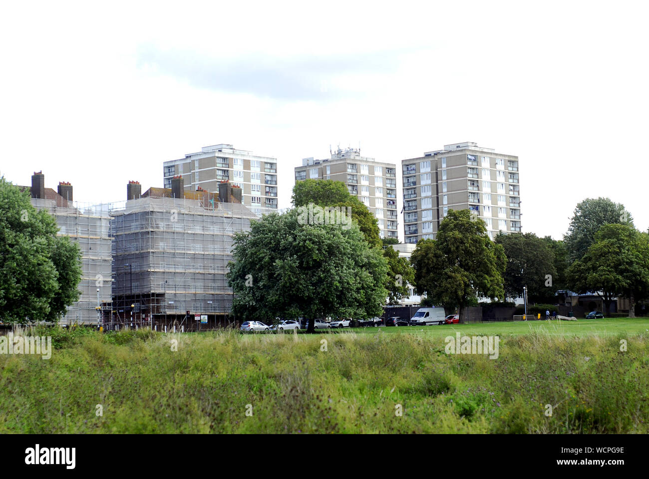 Housing out of Peckham Common Stock Photo Alamy