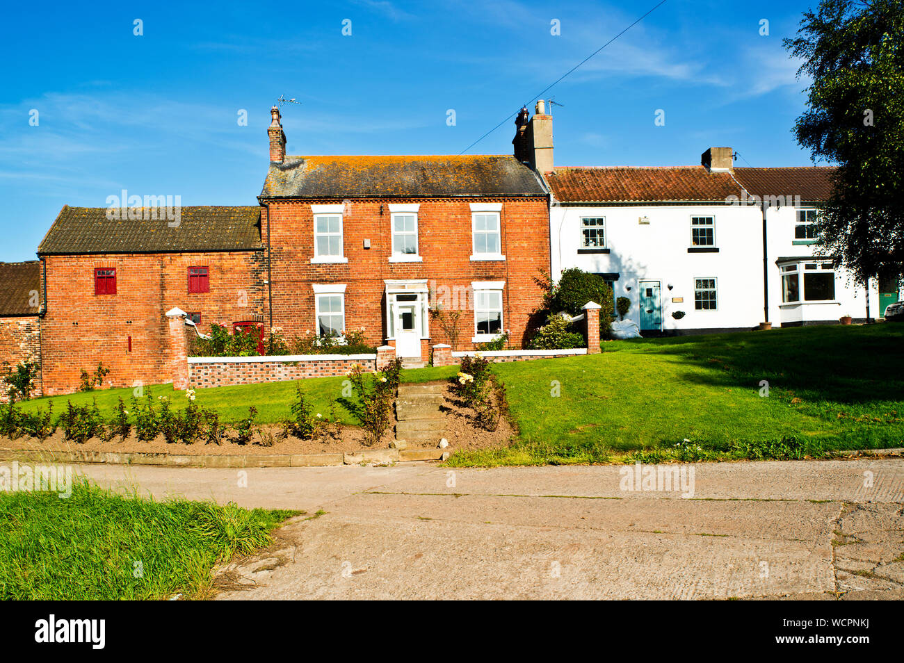 Cottages Sadberge, Borough of Darlington, England Stock Photo Alamy