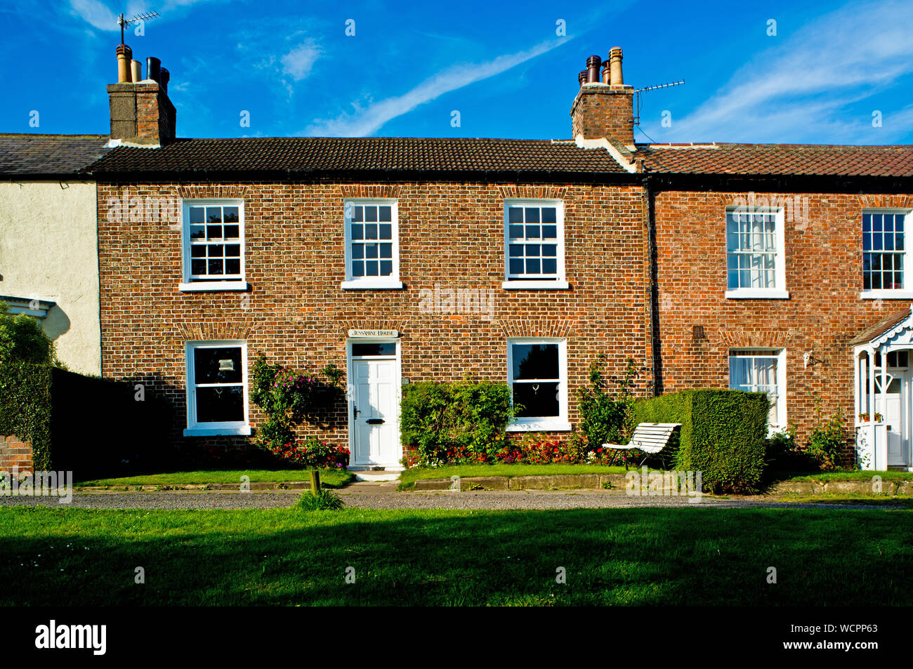 Cottages, Middleton One Row, Borough of Darlington, England Stock Photo
