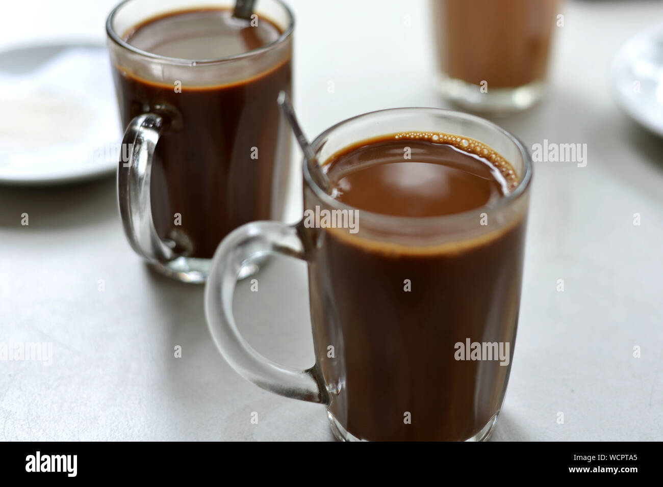 Glass Of Chocolate Milk On Table Stock Photo Alamy Glass Of Chocolate Milk On Table Stock Photo Alamy