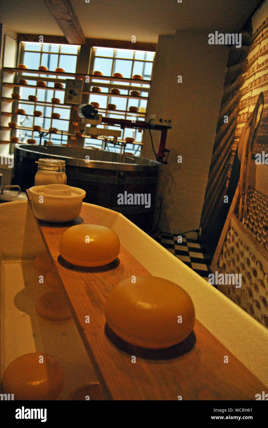 Amsterdam, Holland, Cheese factory Stock Photo Alamy