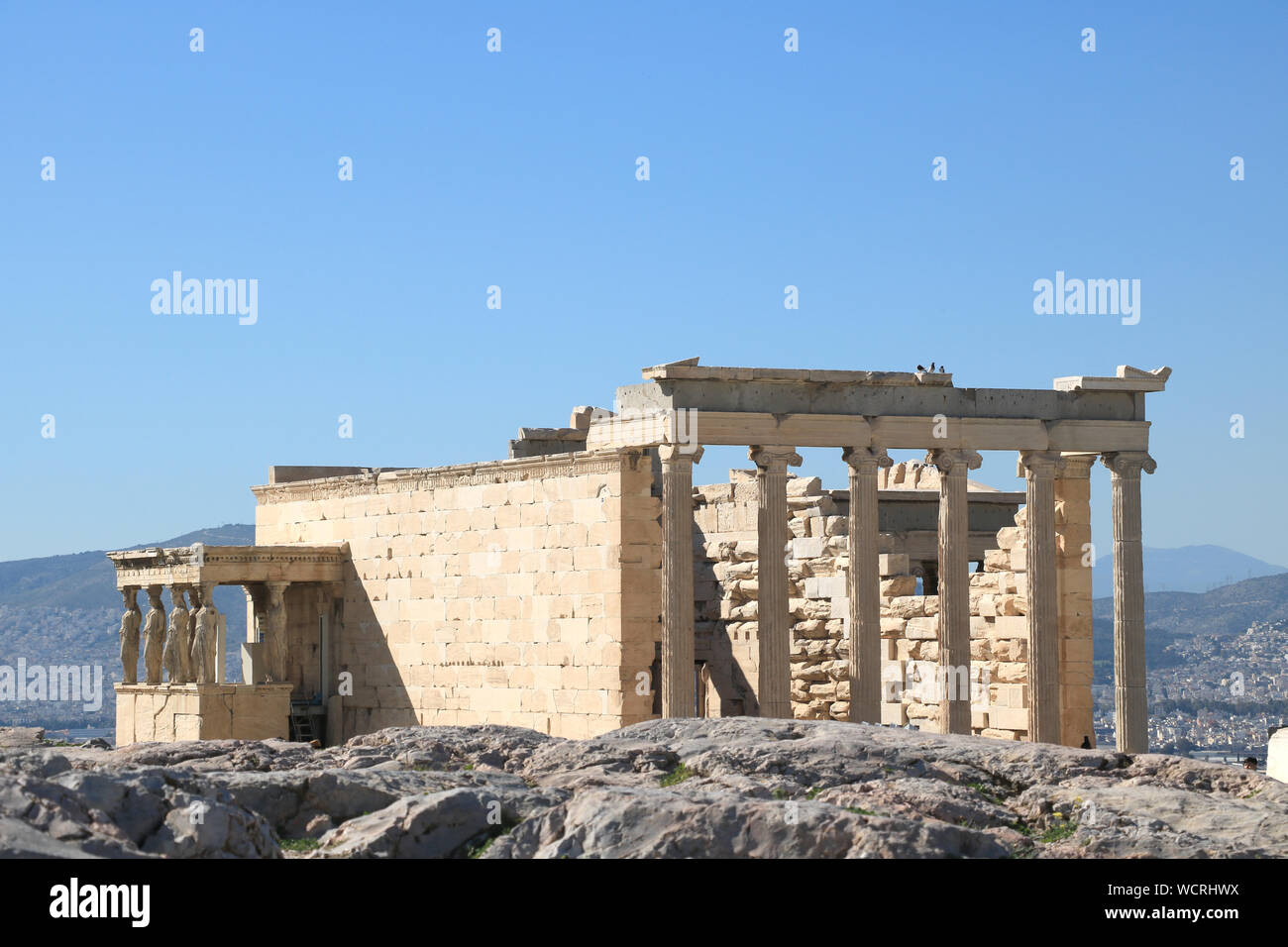 Erechtheion - Acropolis of Athens Stock Photo