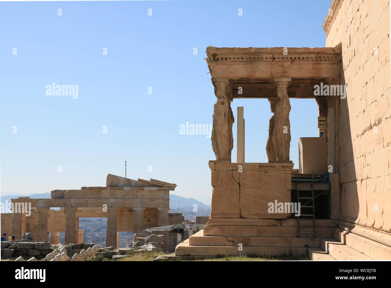 Erechtheion - Acropolis of Athens Stock Photo