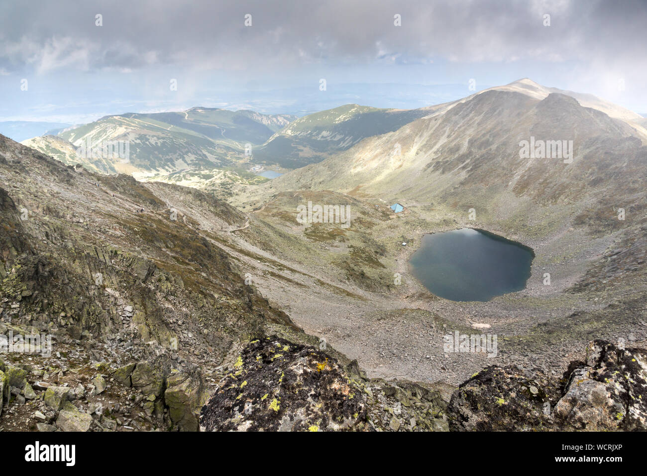 Amazing Landscape from Musala peak, Rila mountain, Bulgaria Stock Photo ...