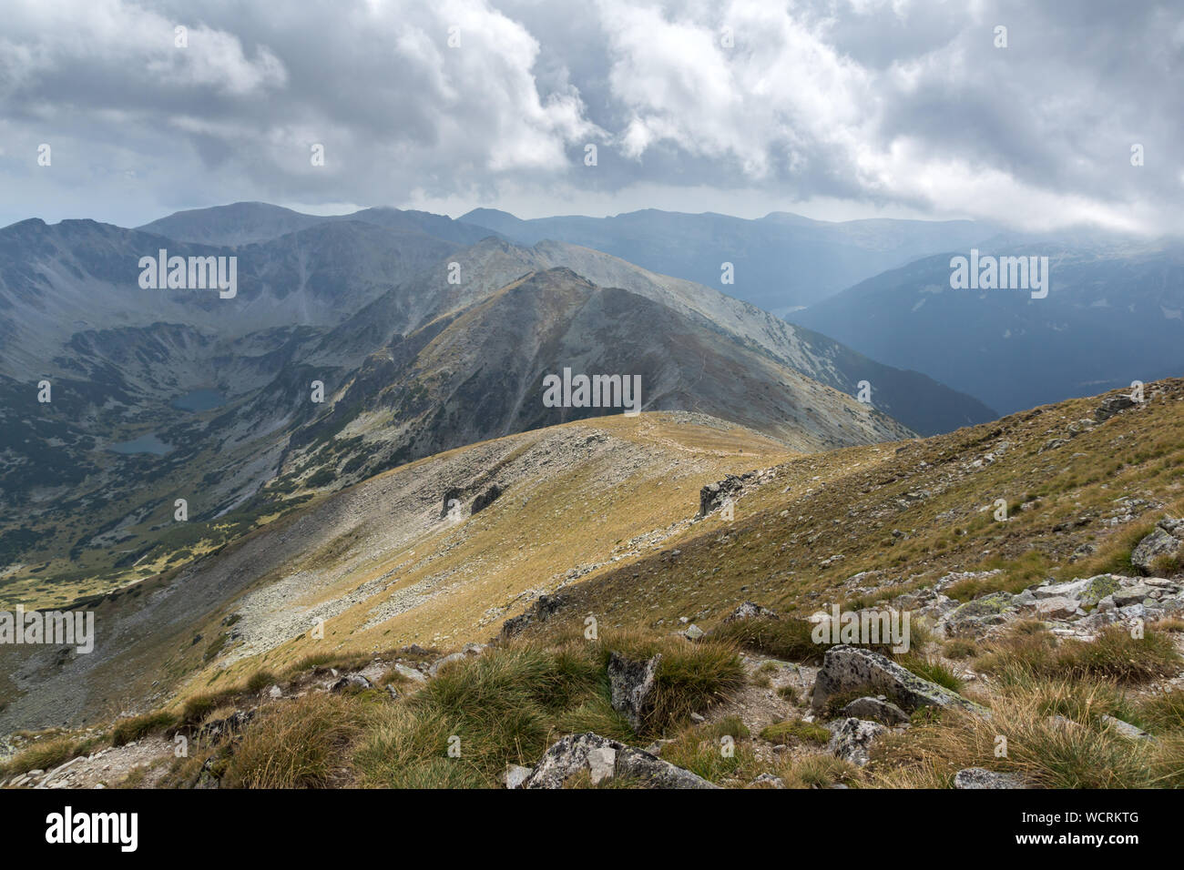 Amazing Landscape from Musala peak, Rila mountain, Bulgaria Stock Photo ...
