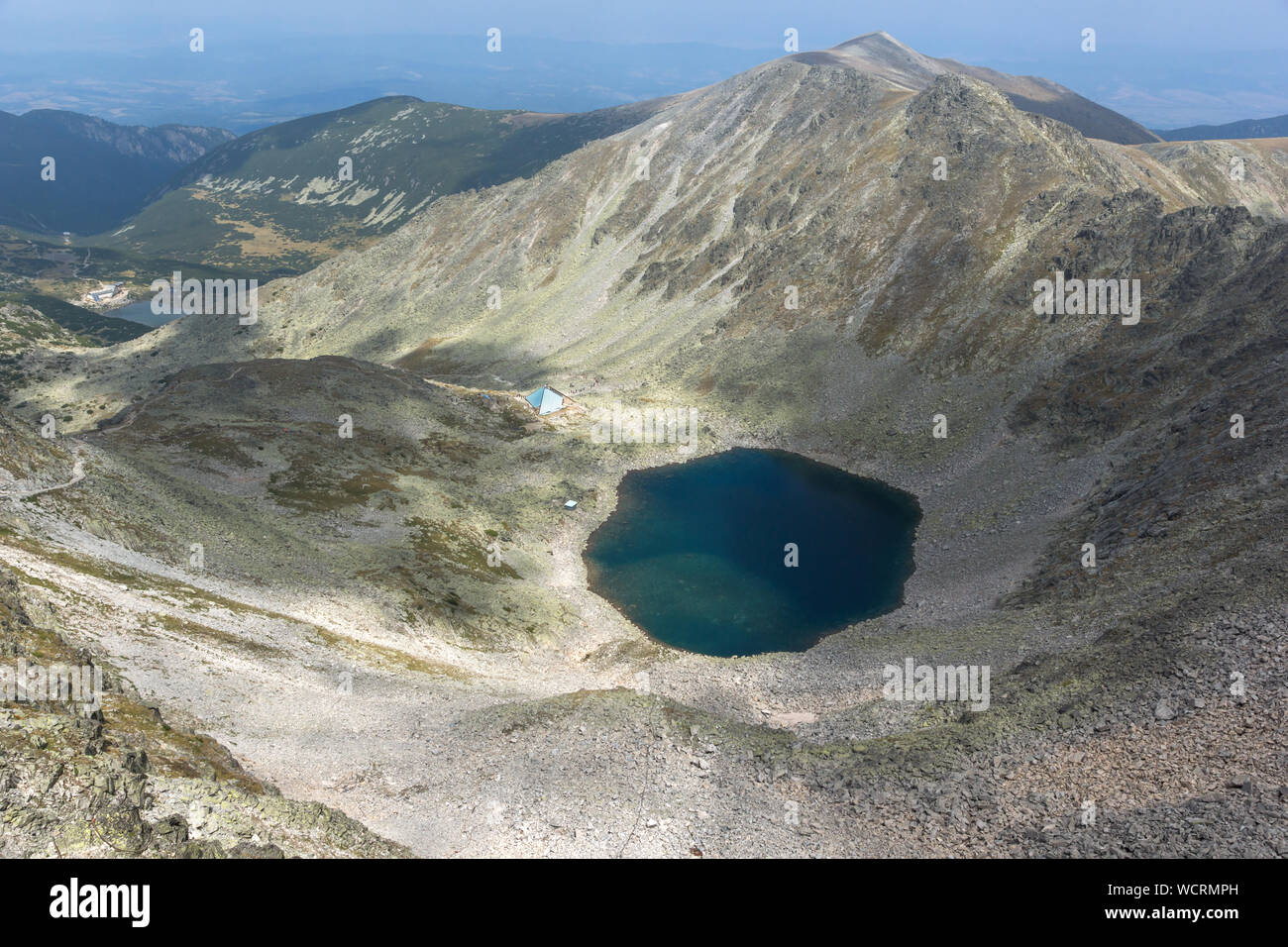 Amazing Landscape from Musala peak, Rila mountain, Bulgaria Stock Photo ...