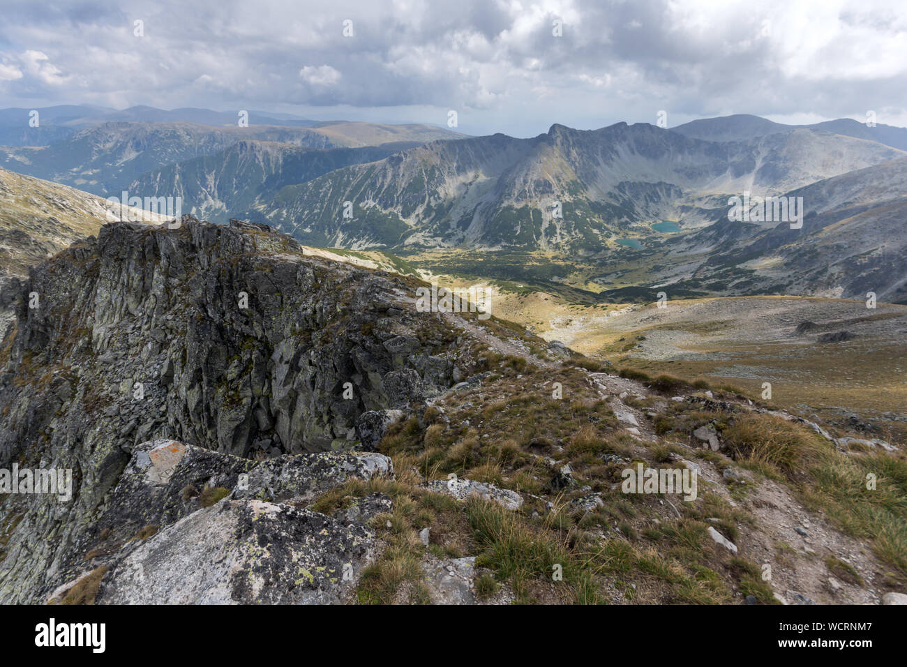 Amazing Landscape from Musala peak, Rila mountain, Bulgaria Stock Photo ...