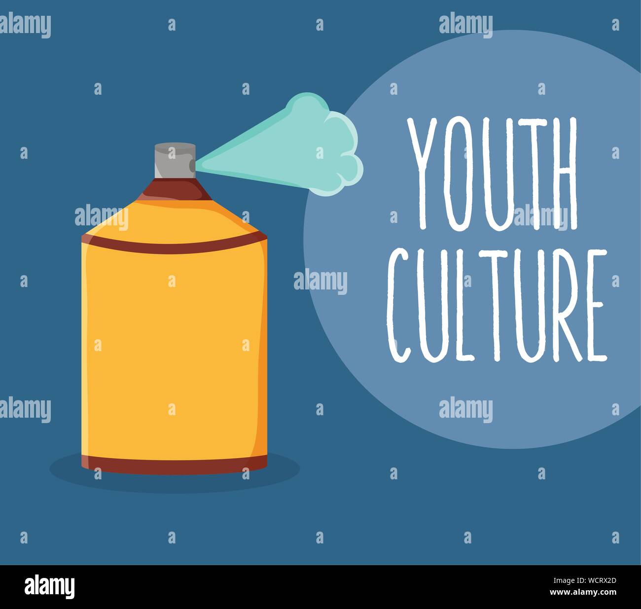 spray paint bottle youth culture vector illustration design Stock ...