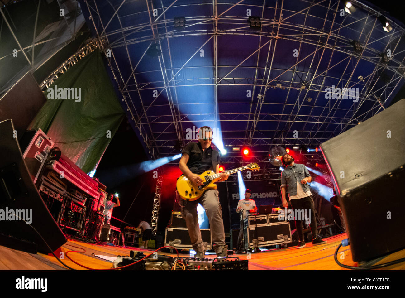 Bergamo, Italy - August 24, 2019: The Italian musical project organized ...
