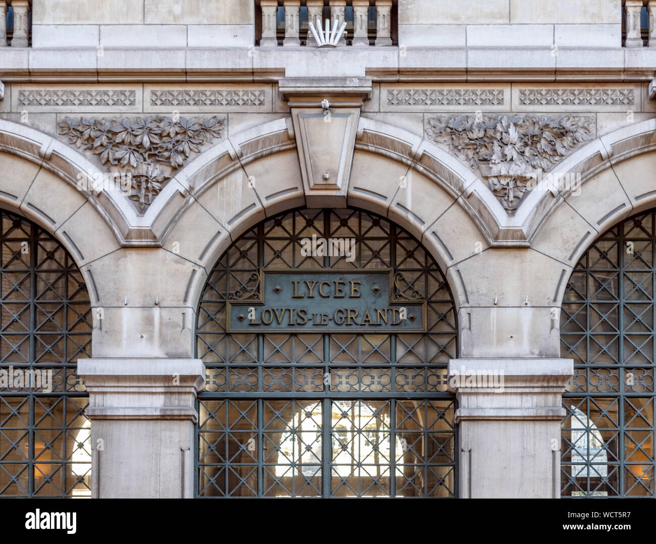 Louis Le Grand famous high school in Paris Stock Photo